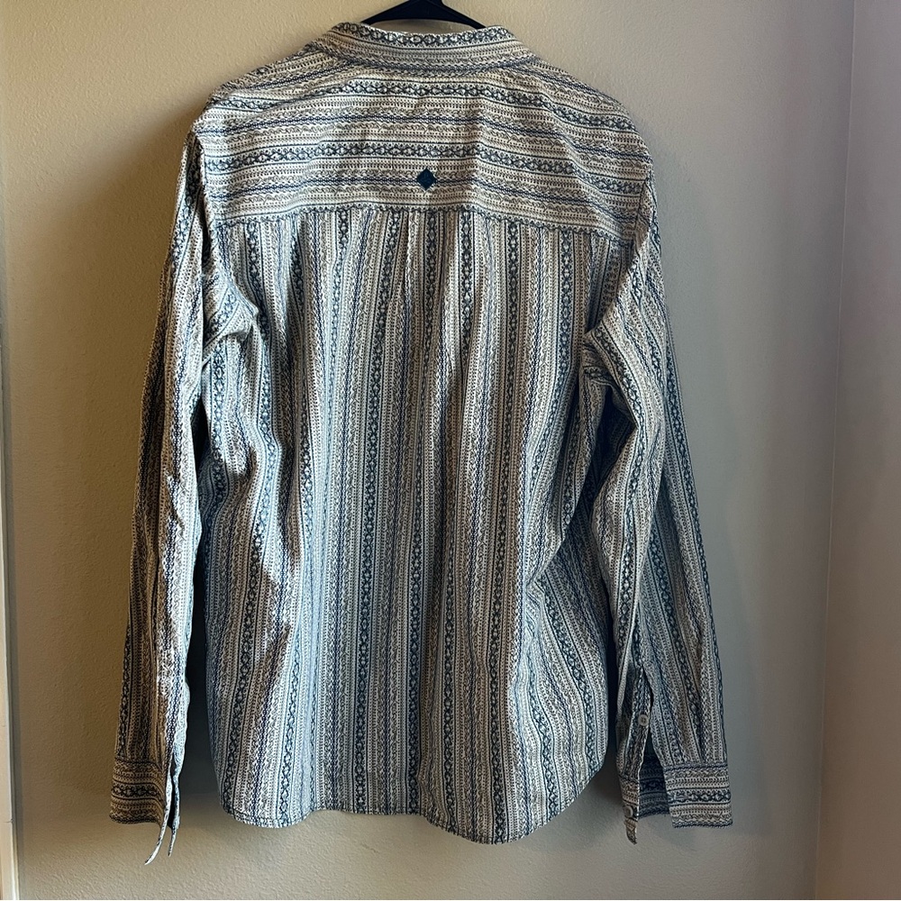 Prana Breathe Striped Geometric Pattern Cotton Bu… - image 6